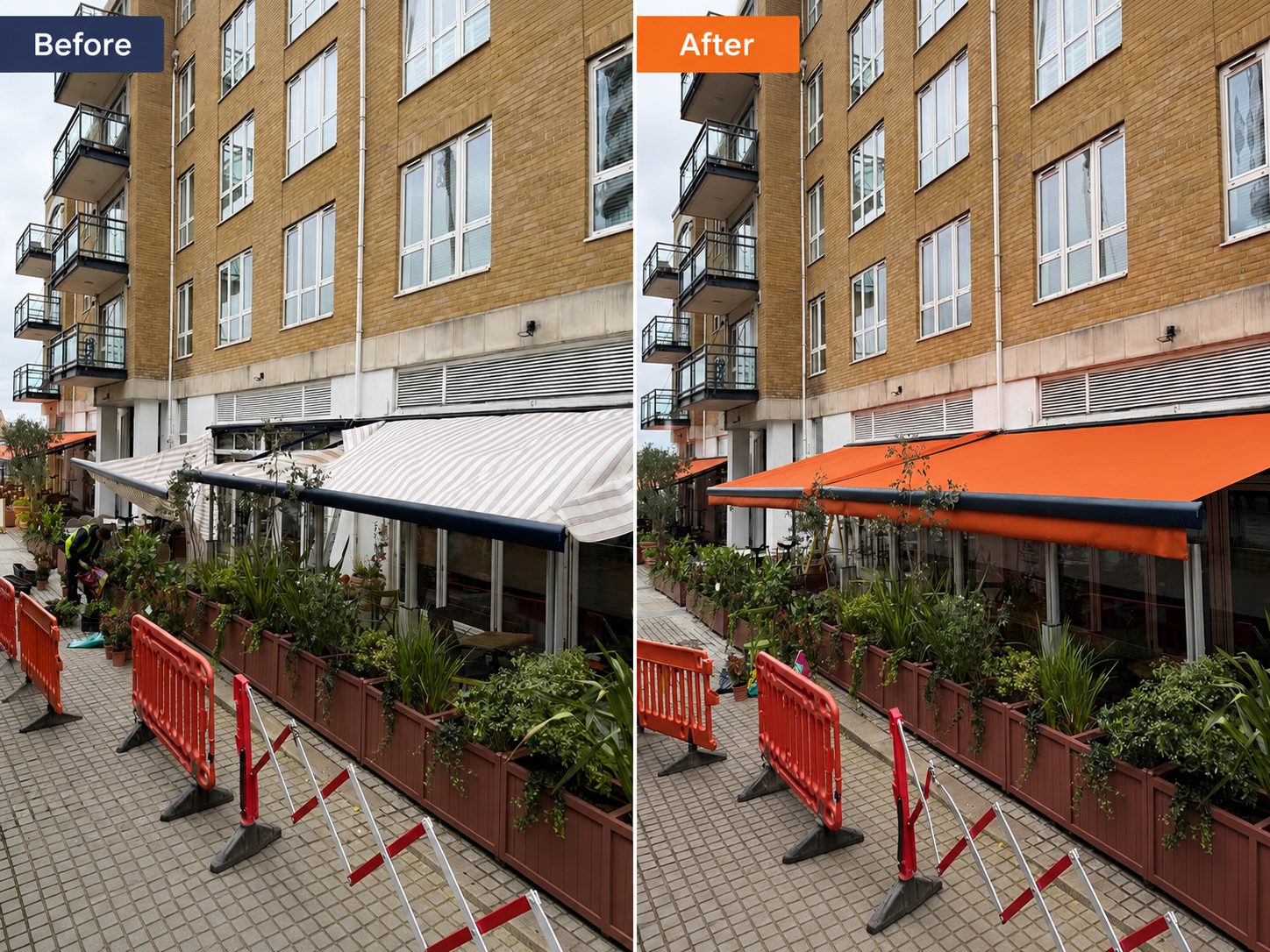 awnings recovered