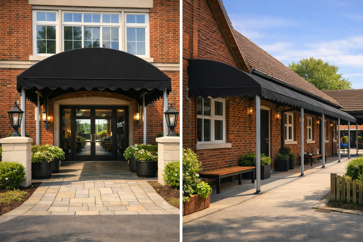 School walkway by Shadem Solutions