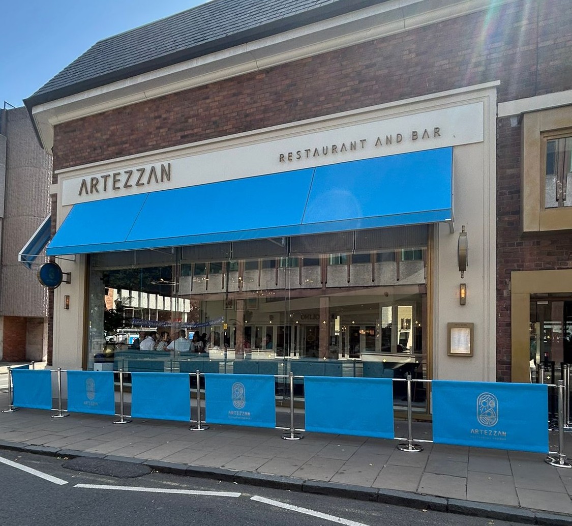 wedge canopy and barriers